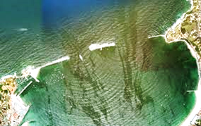 Interférences des vagues à l'entrée de la baie de Saint Jean De Luz (France)